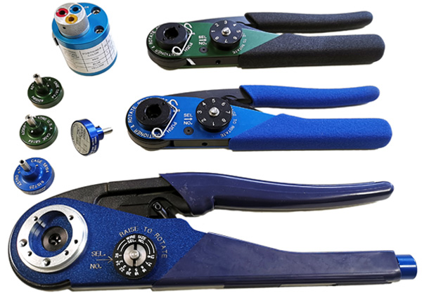 Adjustable crimp tools