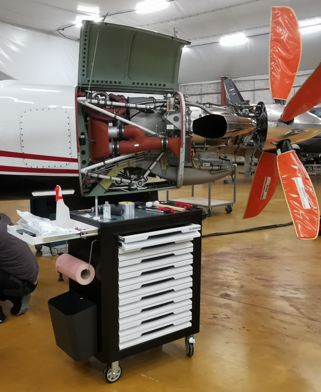 Aircraft workshop tool trolley with DAHER-Aircraft
